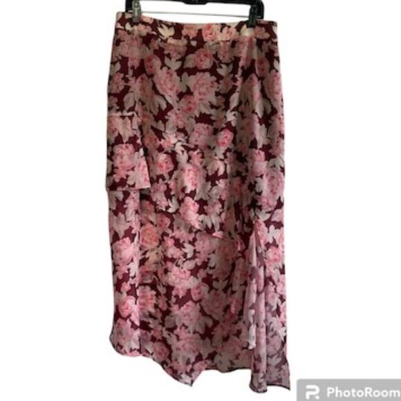 Eloquii Dresses & Skirts - NEW Eloquii Floral Hi Low Skirt Pink Size 20